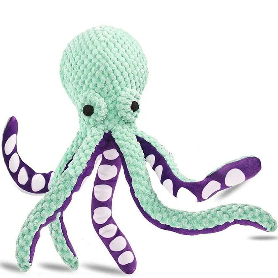 Pulpo interactivo para perros - Juguete antiestrés que evita el aburrimiento