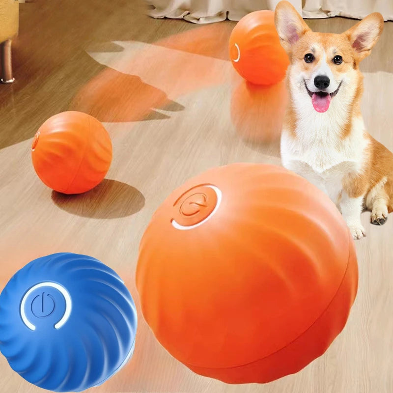 Pelota interactiva automática para perros