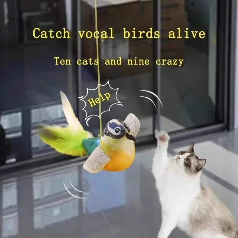 Pájaro interactivo para gatos
