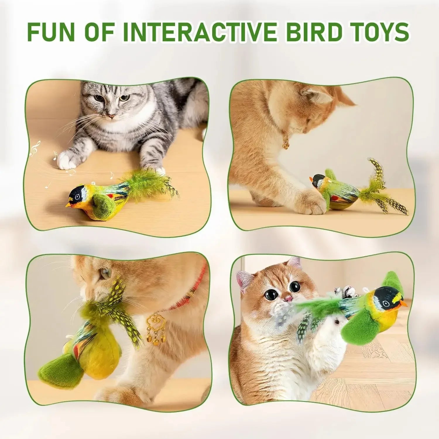 Pájaro interactivo para gatos