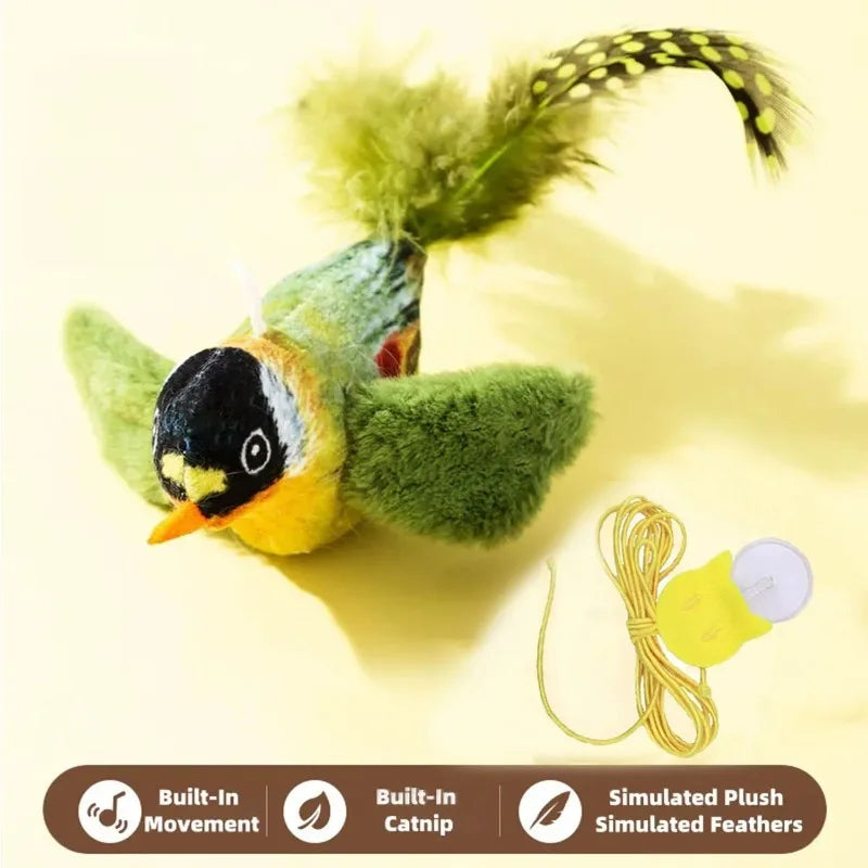 Pájaro interactivo para gatos